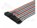 Breadboard jumper kabeltjes Dupont 40cm female/female 40x